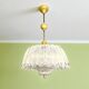 Mid century modern plexiglass chandelier 1970s