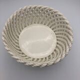Woven ceramic basket