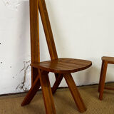 Chair and bench in solid wood