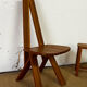 Chair and bench in solid wood