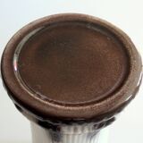 Mid Century flower column, plant stand, made of ceramic, brown/white, vintage from the 60s