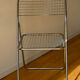 Lot 4 chaises pliantes vintage métallique
