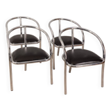 Set of 4 vintage chairs from the 70s tripodi italian design