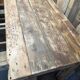 Old wooden workbench of shoemaker carpenter of the 50s