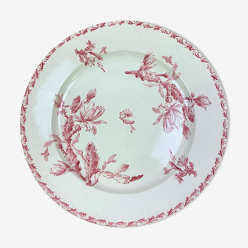 Plat porcelaine de Gien modèle Cactus