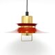 Burgundy Vitrika lamp, Denmark 1960s