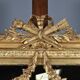 Important gilded wooden mirror, Louis XVI style – second half of the 19th century