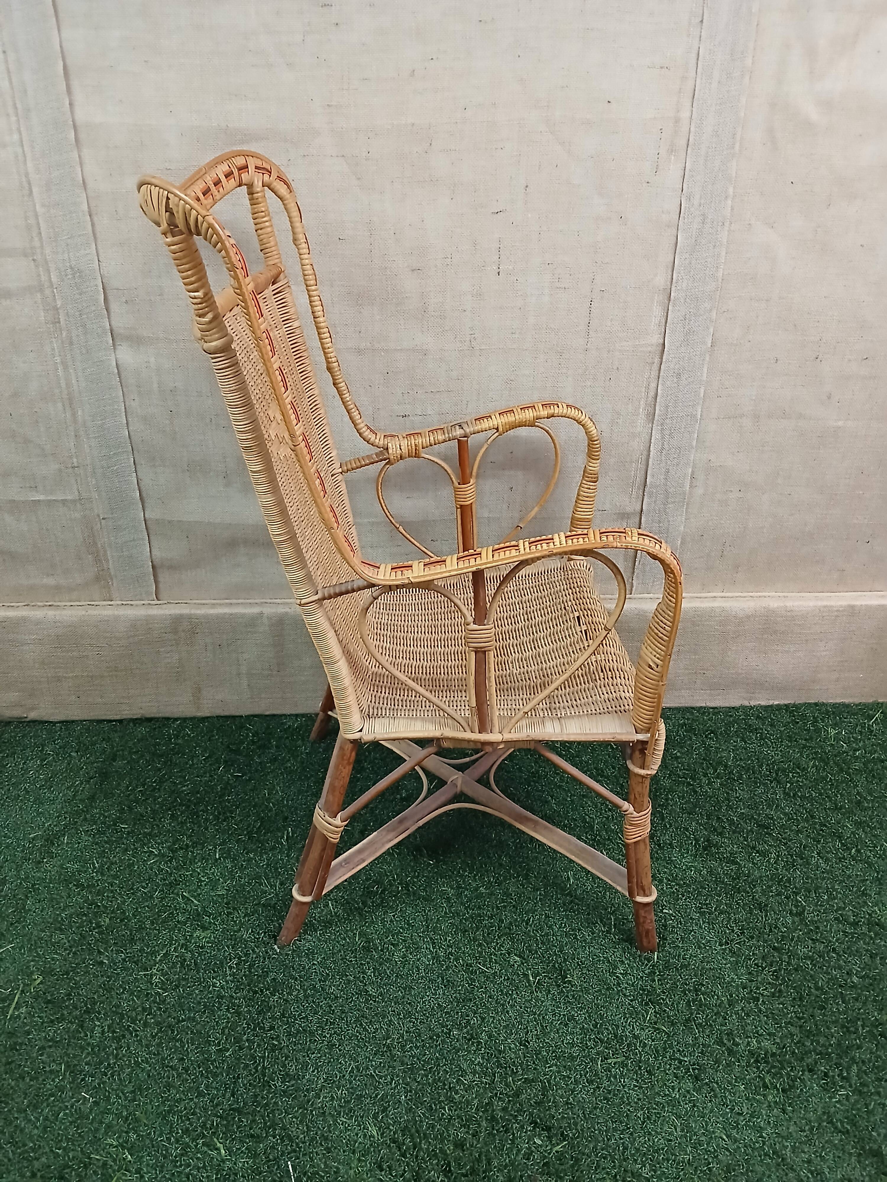 wicker armchair