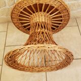 Salon enfant en rotin vintage