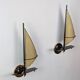 Pair of "sailboat" wall lights