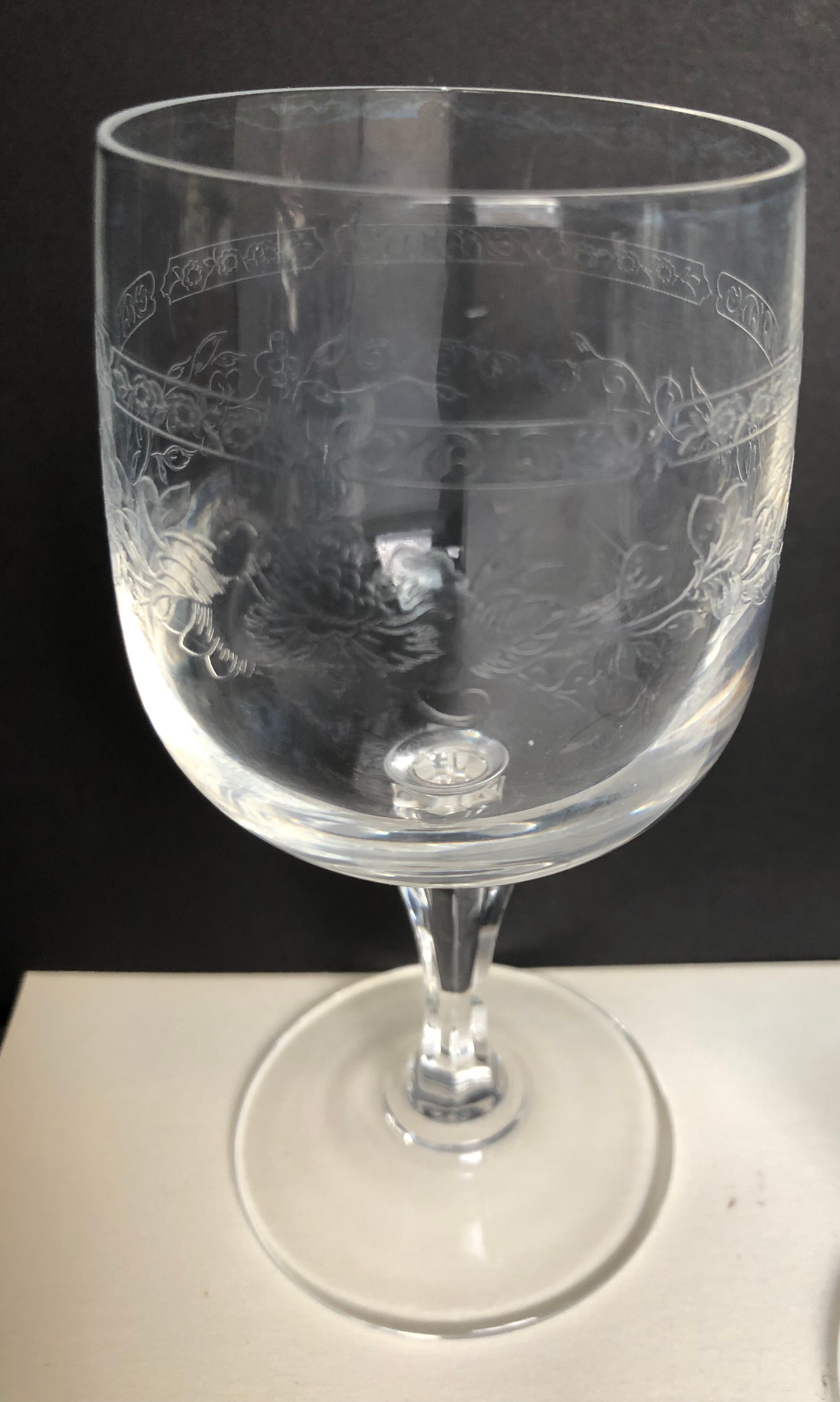 8 crystal port glasses