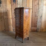 Louis XV style marquetry chest of drawers