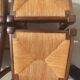 6 wooden and straw chairs, Louis XIII style