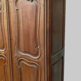 Regency style storage cabinet in solid walnut 20th century