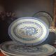 Vintage Chinese oval dishes, dragon pattern