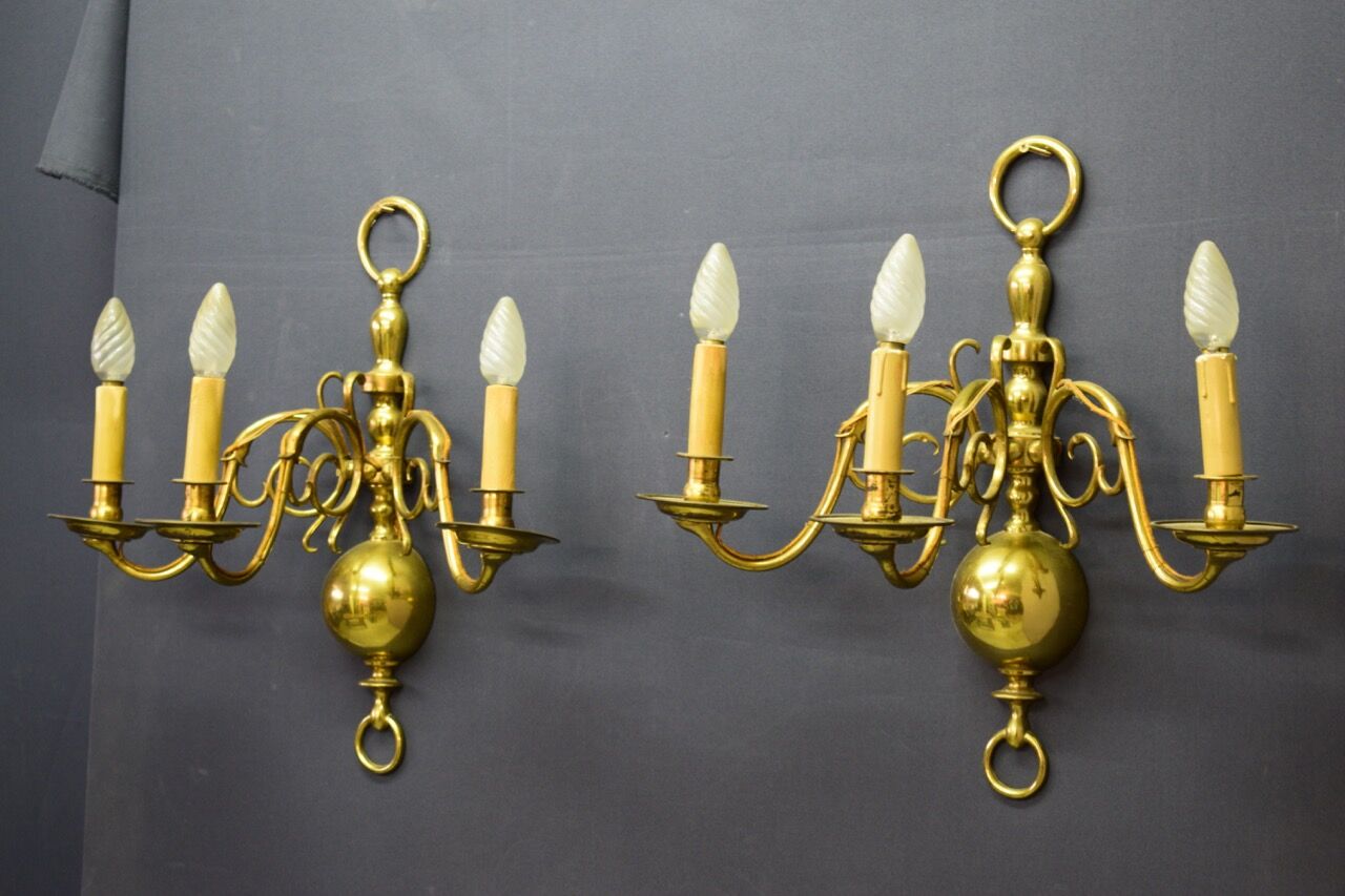 Pair of Dutch sconces