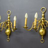 Pair of Dutch sconces