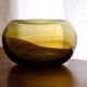 Blown glass ball vase by Claude Morin, Dieulefit France 1979