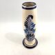 Breton white and blue vase with floral decoration Quimper Ile d'Oléron