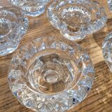 Set of 10 arc crystal candle holders