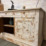 White patinated buffet