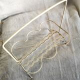 Six verres décorés dans leur panier de présentation