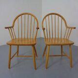Set of oak armchairs by Erik Ole Jørgensen for Tarm Stole Møbelfabrik.