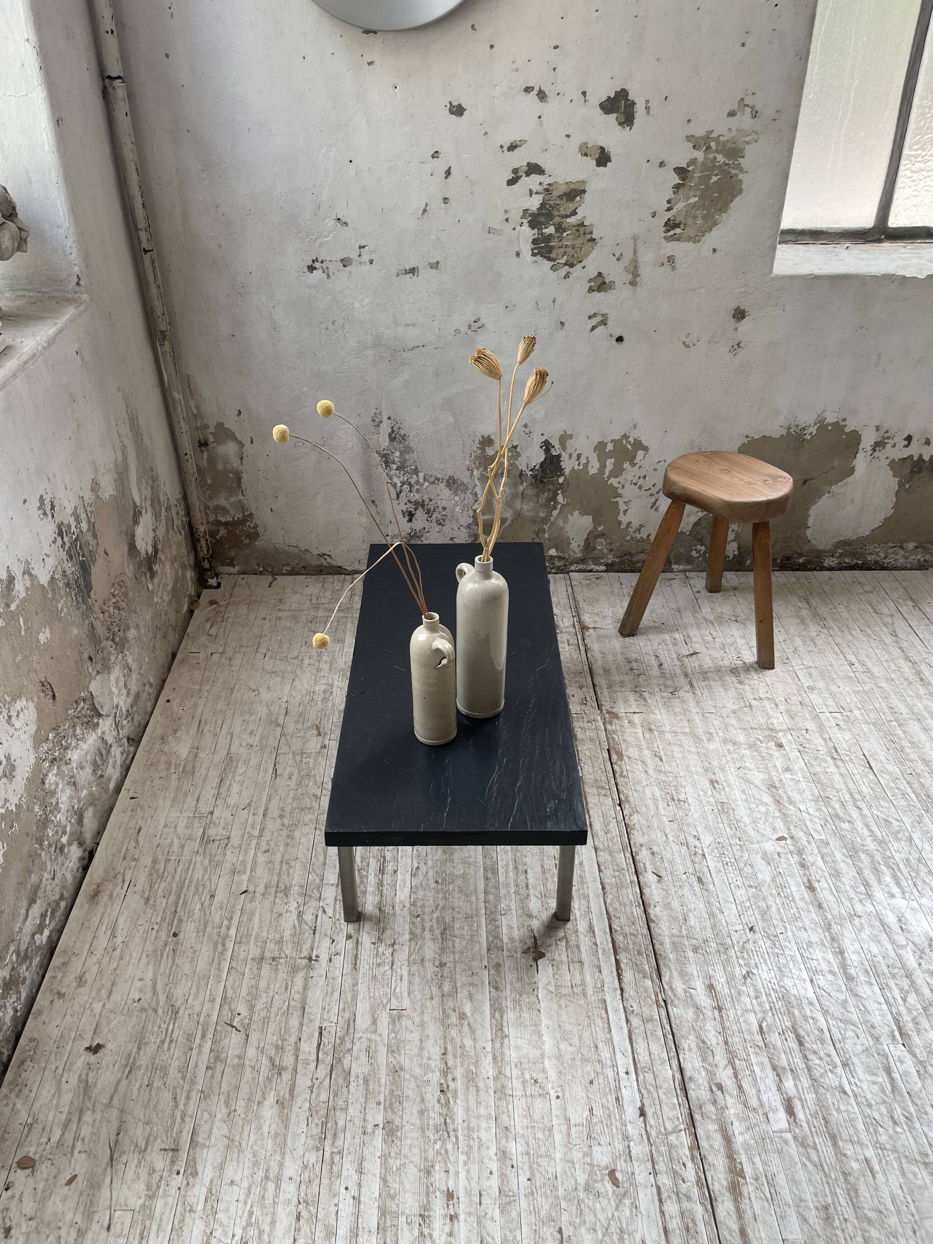 1950s slate coffee table