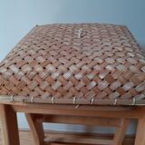 Rattan suitcase and box