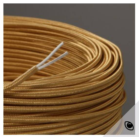 Painted ceramic lamp, 2M fabric cable