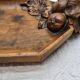Plateau en bois sculpté fait main