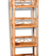 Year 1970 vintage rattan shelf