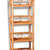 Year 1970 vintage rattan shelf
