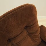Corduroy armchair, Swedish design, 1960s, production: Sweden