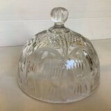 Ancienne cloche en verre épais moulé