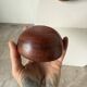 Antique walnut wooden bowls