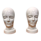 Rare set of 2 Scheurich ceramic heads, West Germany, 1950s-60s