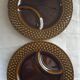12 Digoin Saarguemines 70's compartment plates