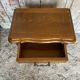Antique nightstand louis xv style wood drawer + vintage case #e2
