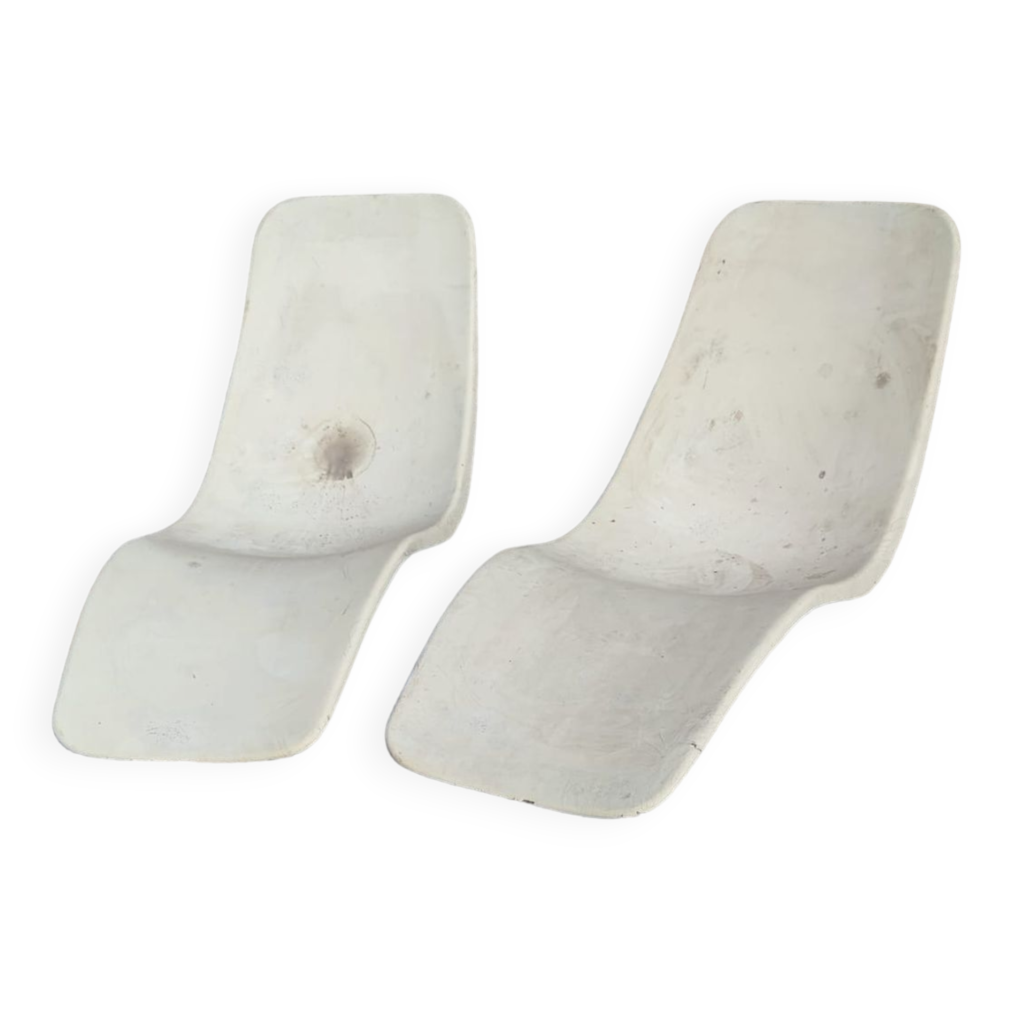 Sun lounger by Charles Zublena in polyester, circa 1960