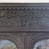 Renaissance oak library buffet from the 19th century.