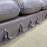 3-seater leather sofa made in the 70s