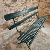 Antique folding garden bench – France – 1930s