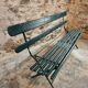 Antique folding garden bench – France – 1930s