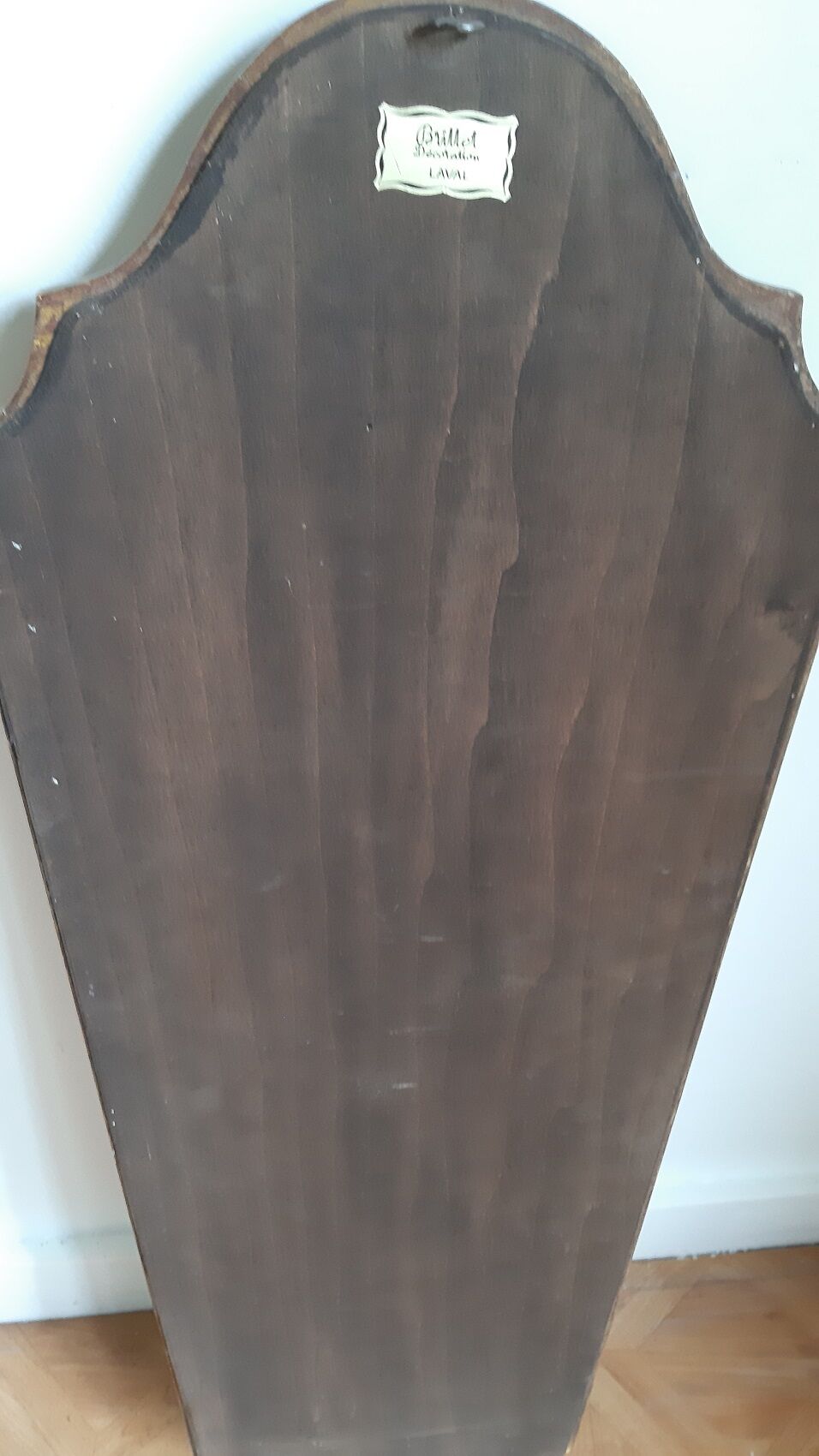 Long mirror gilded wood
