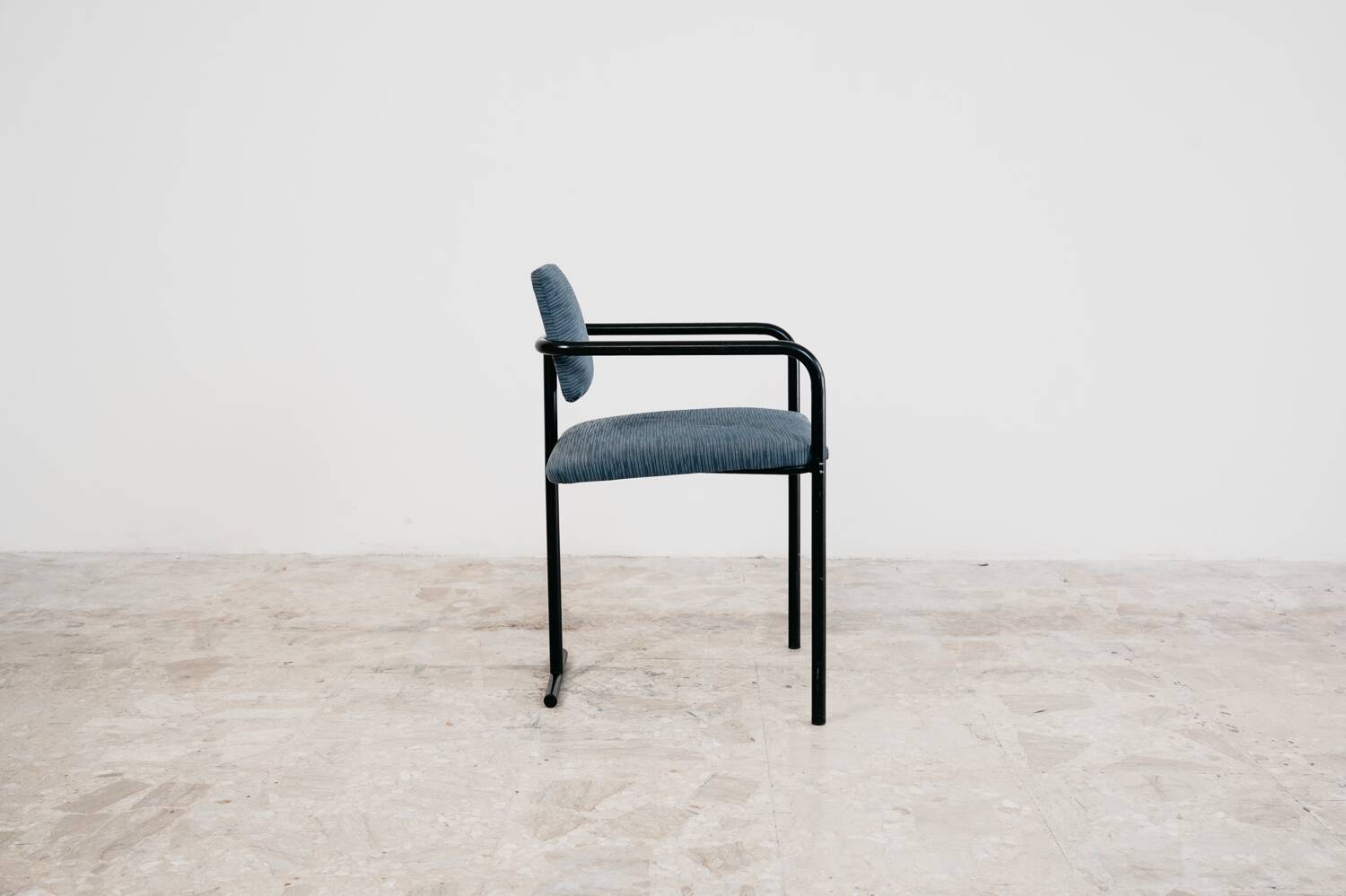 Vintage Minimalist Postmodern Armchair 1980s Modern Design