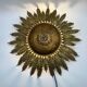 Large wall sconce "Sol" in gilded wrought iron – Spain, 1950s