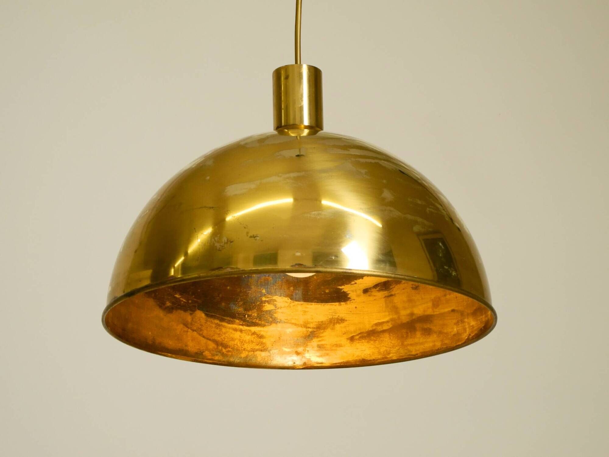 Original Florian Schulz brass pendant lamp | Model "Posa" | 1970s