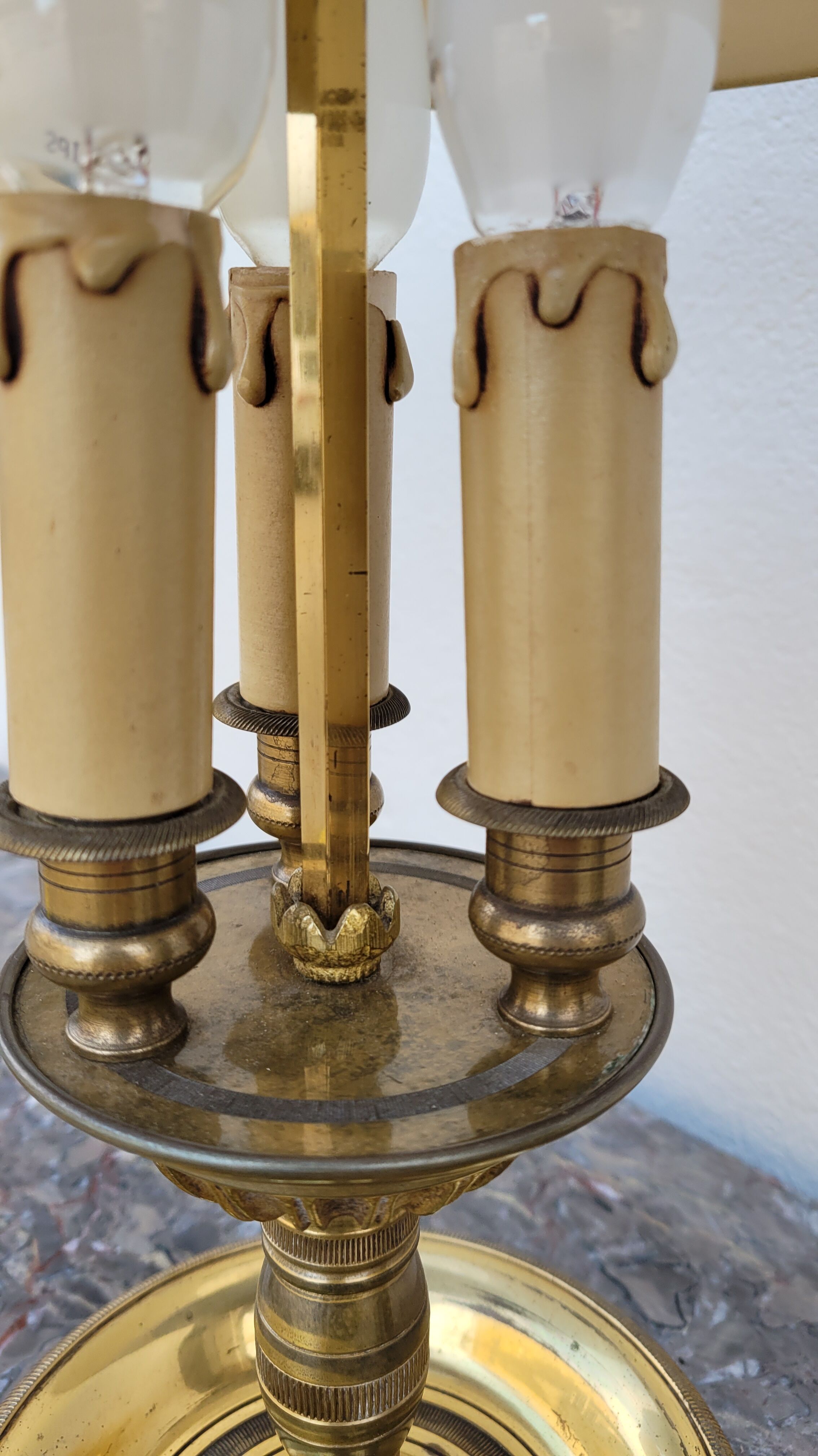 Lampe bouillotte style empire en bronze