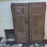 Paire de portes sculptées XVIIIème avec patères